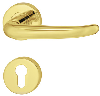 Door handle setStartec model LDH 2176 stainless steel, fire resistant door - 903.92.589