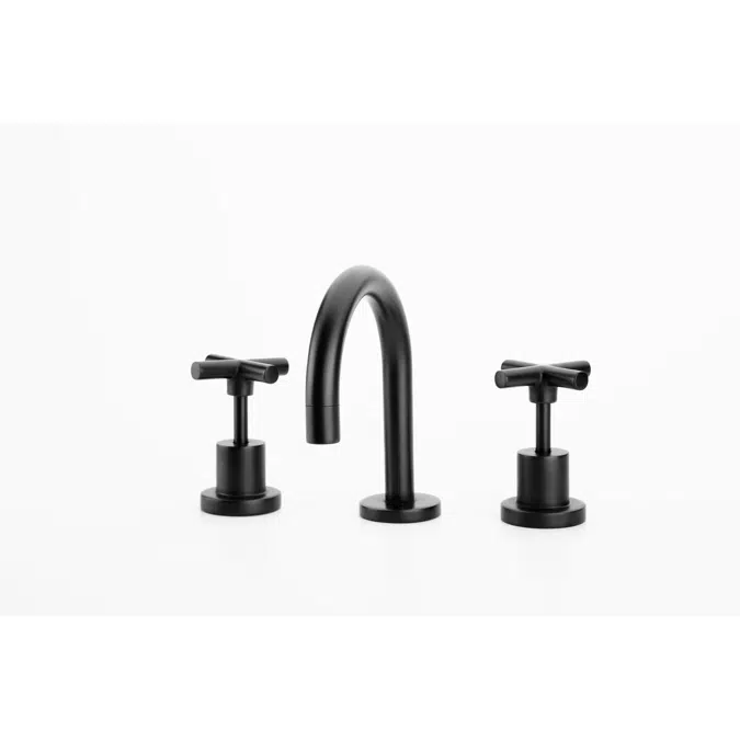 Solus Matte Black Fixed Outlet Basin Set 26110