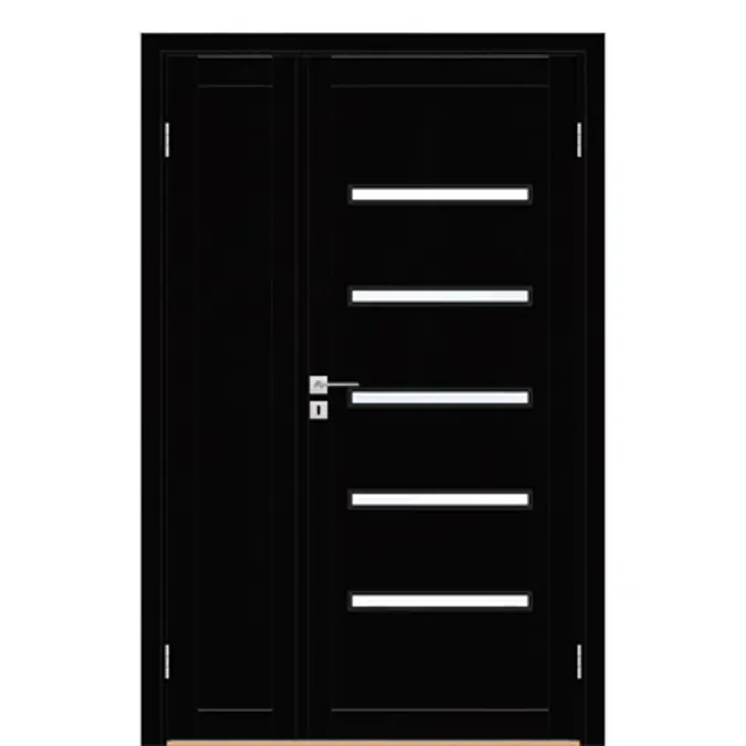 Superior Format 7535 Double Unequal Interior Door