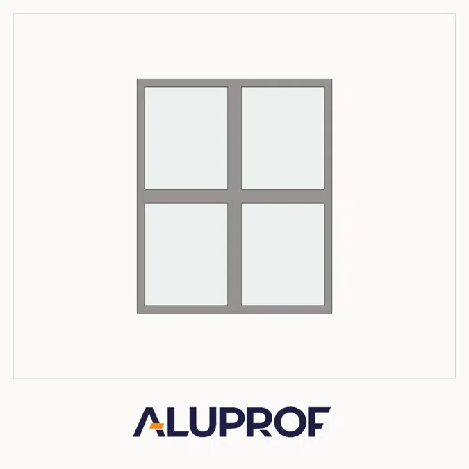 MB-45 Dört Bölmeli Sabit Camlı Pencere