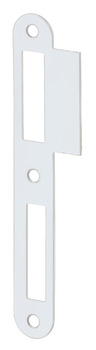 Flanged striking plate, for flush doors, 170 mm, straight - 911.39.052