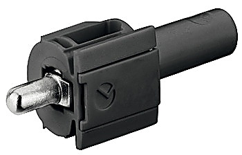 Cabinet connector, SP 15/8/5 with spring system, for wooden shelves - 282.84.303