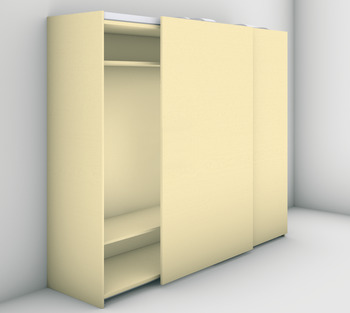 Sliding door fitting, Finetta F-Flush54 100A, set - 406.11.106