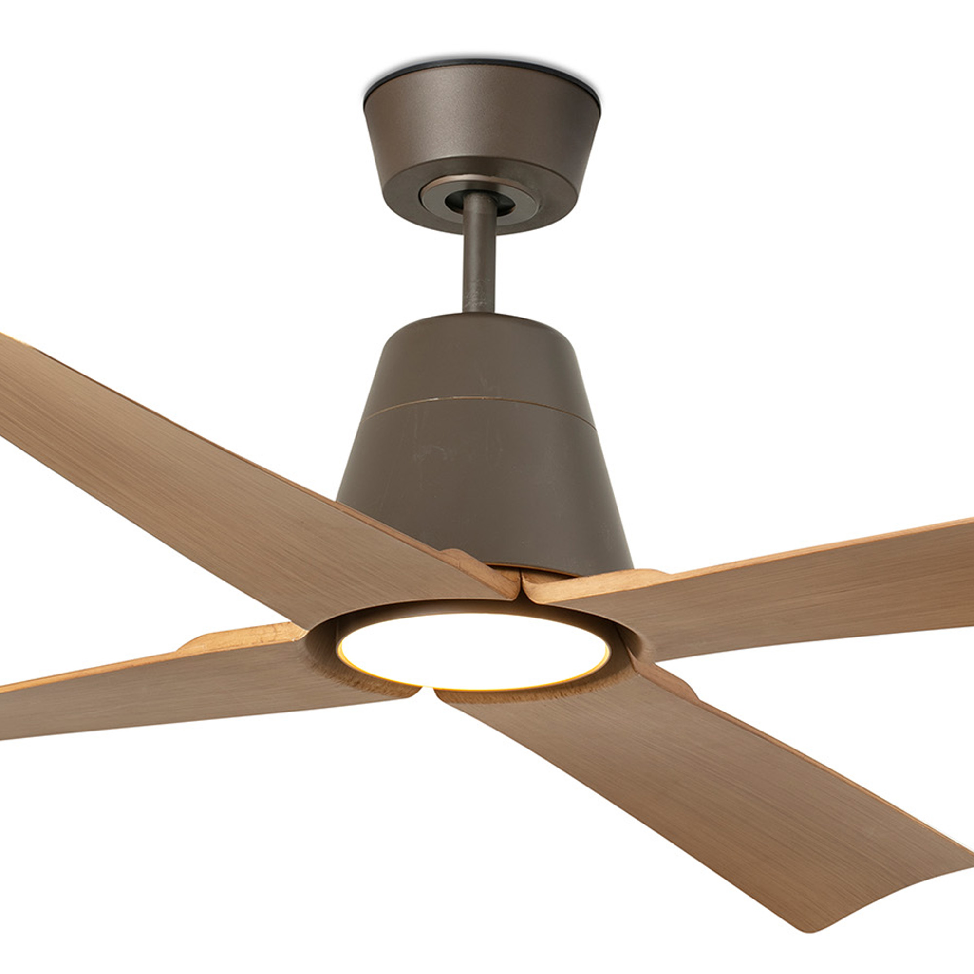 TYPHOON M LED kahverengi/maple fan 3000K IP44