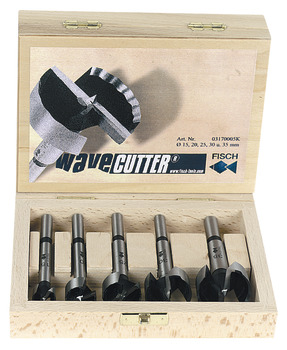 Forstner Wave Cutter drill bit set, 5-piece - 001.04.100