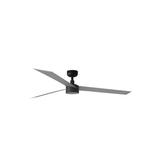 CRUISER XL Black/aluminium fan Wall Control black 20W SWT