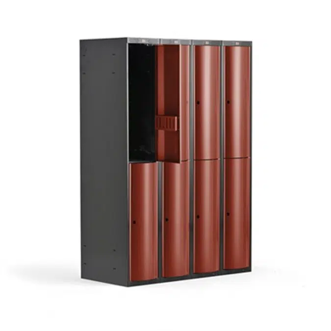 Curve 8 Kapaklı 4 Bölmeli Çoklu Emanet Dolabı