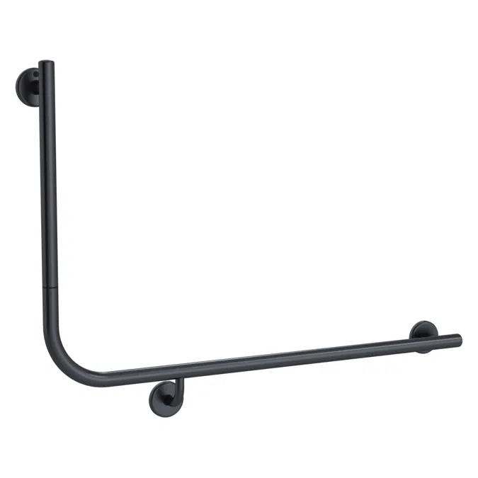 Drift Gunmetal Right Hand 90° Modular Toilet Grab Rail 935x600mm 2266548