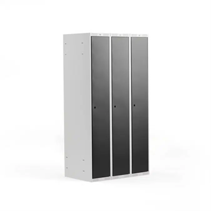 Classic 3 Section Steel Clothing Locker