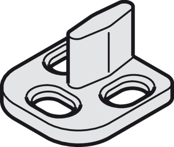 Bottom guide, For 1-leaf sliding doors - 940.42.031