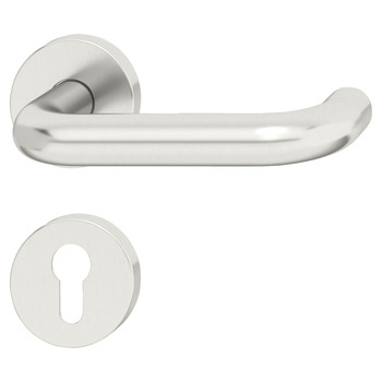 Door handle setStartec model PDH 5102, stainless steel, fire resistant door - 902.82.382