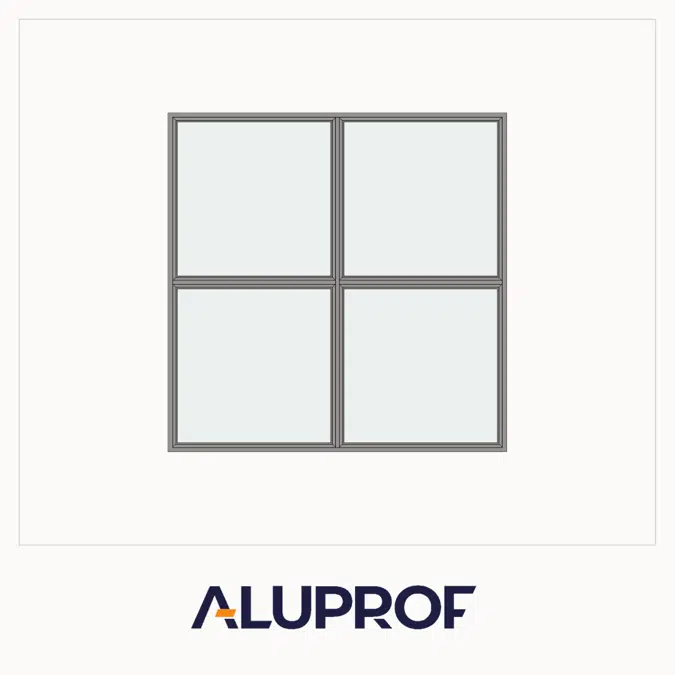 MB-Ferroline Çıtalı Tek Kanat Sabit İnce Profil Pencere