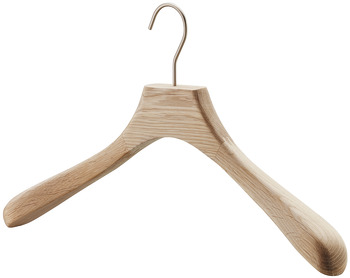 Coat hangers, Hanger made of wood, hooks made of steel, rotating - 842.71.805