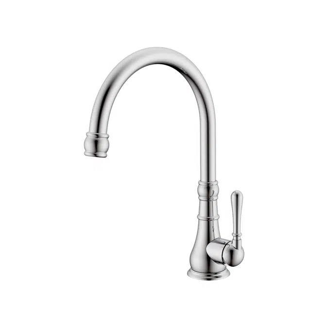 Milli Voir Gooseneck Sink Mixer Tap Large Chrome 2265297