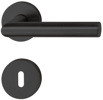 Door handle set, stainless steel, Startec, PDH4103, long backplate - 903.91.621