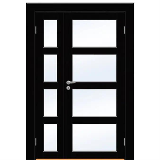 Superior Tid 7421 Double Unequal Interior Door