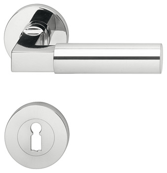 Door handle set, Brass, Bisschop, Bauhaus Weimar 1920/7/607 - 900.92.308