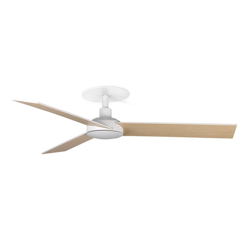 RUDDER RECESSED S Ceiling fan white/ash 0-10V/1-10V