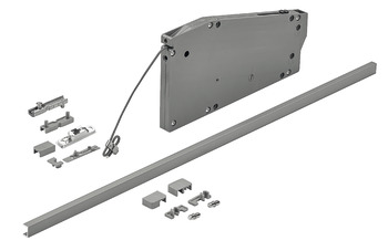 Flap stay with pull cable for wooden flaps - 365.47.361