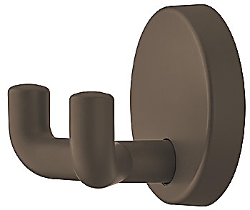 Wardrobe hooks, Polyamide, with 2 hooks, round rose - 842.62.084