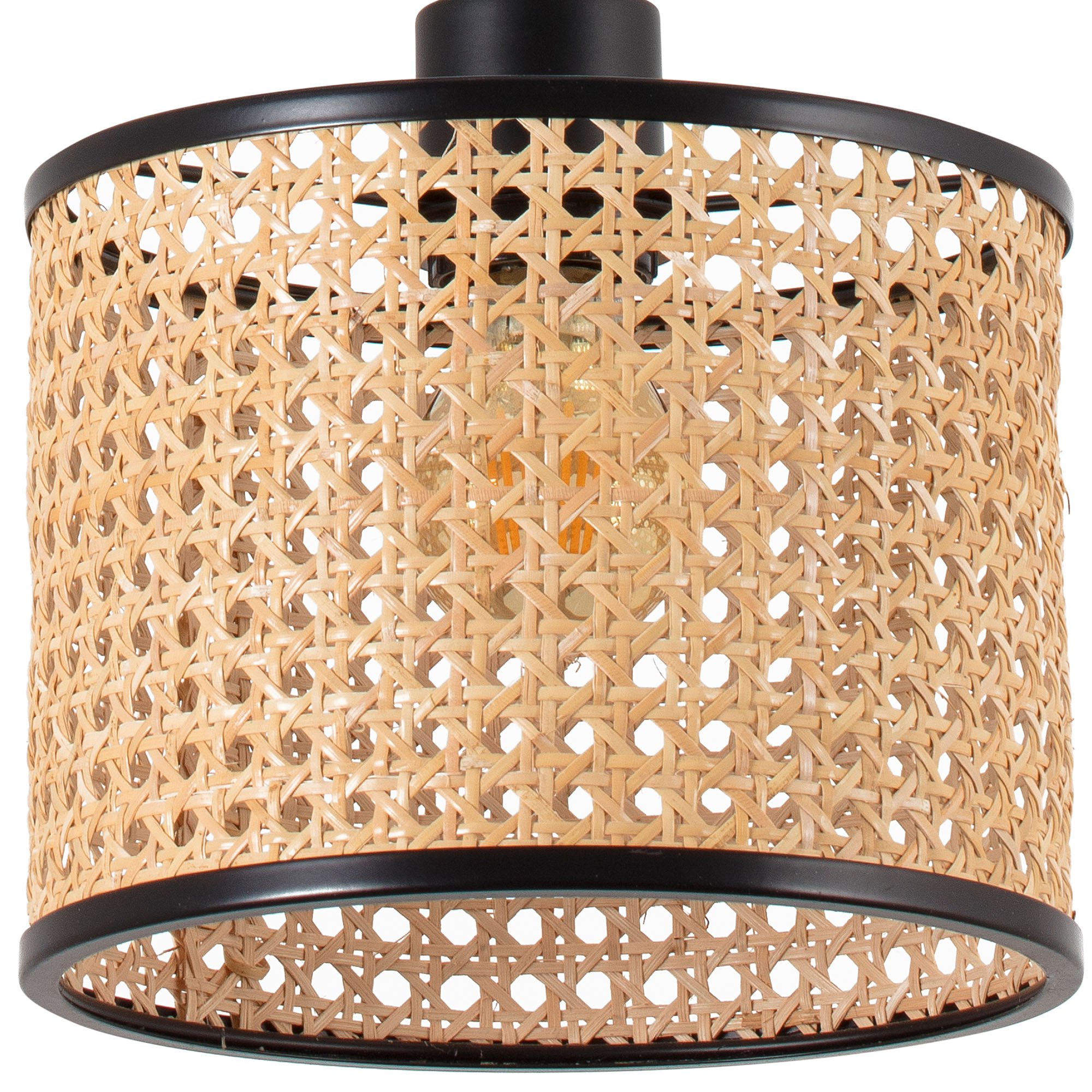 MAMBO 210 3L siyah/rattan pendant lamba