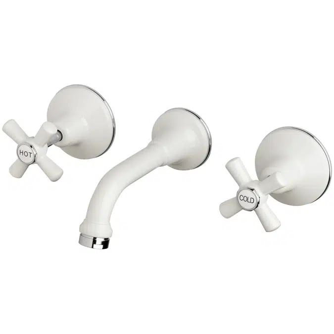 Posh Bristol White / Chrome Bath Set 2205231