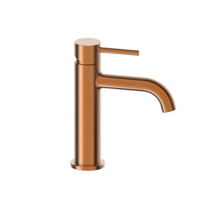 Drift Brushed Bronze Curved Spout Basin Mixer 2269191