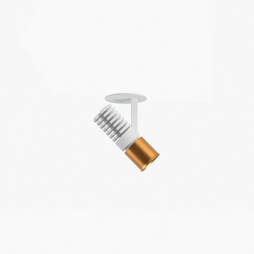 UNO beyaz/altın recessed spot pulldown 8W 11° 3000K CRI90