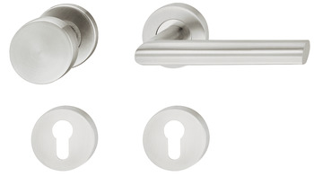 Door handle set, Stainless steel, Startec, model LDH 2188 - 903.85.210