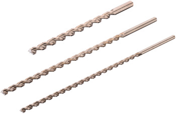 Horizontal slot twist drill bit set for wood, 3-piece - 001.20.354