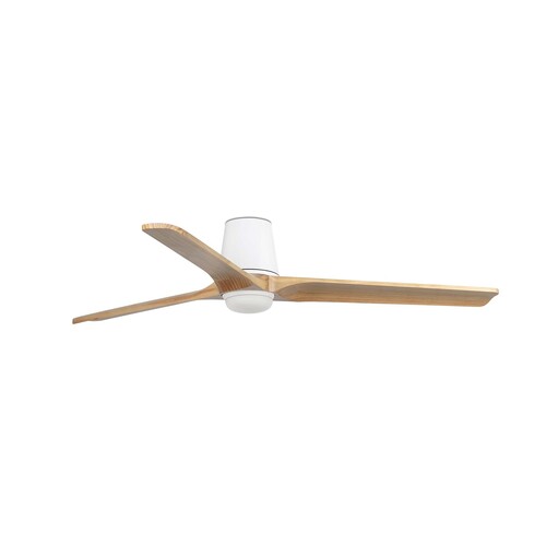 HEYWOOD TUB L LED Ceiling fan beyaz/pine 10W SWT duvar kumandası siyah