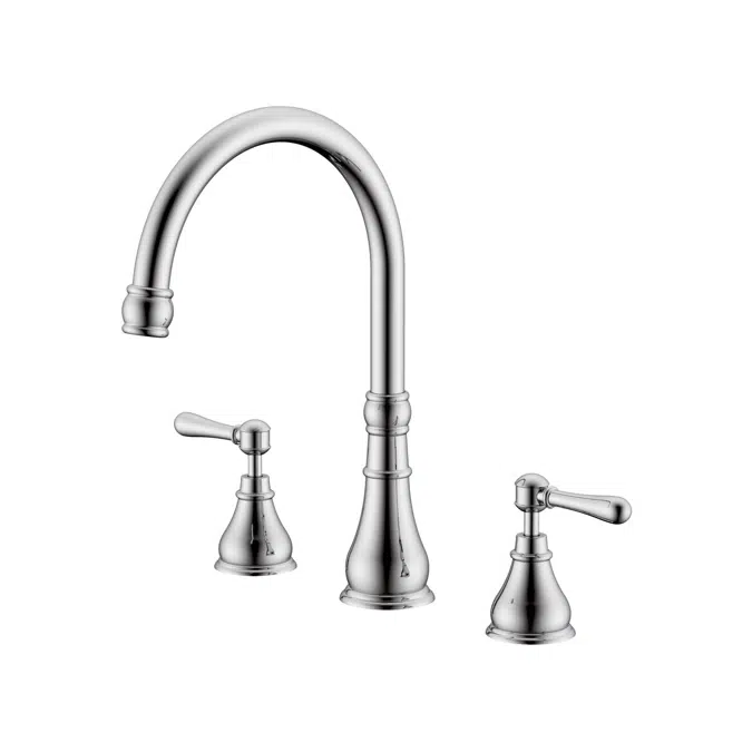 Milli Voir Chrome Lever Handles Sink Set 2265303