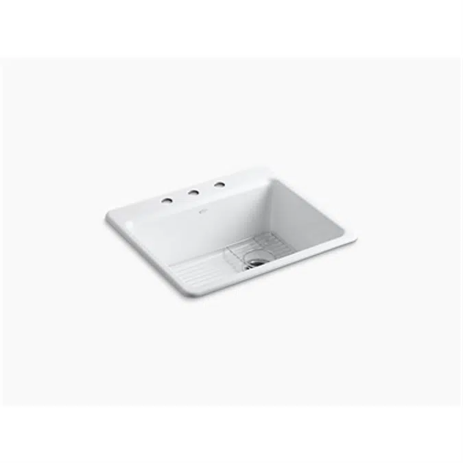 Riverby Compact Top-Mount Sink (3-Holes)