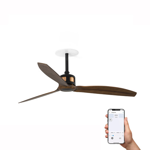 COPPER fan RECESSED M Ceiling fan siyah/ceviz