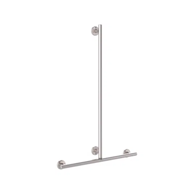 Mizu Drift Handshower Grab Rail 700 x 1100mm Brushed Stainless Steel 2266561