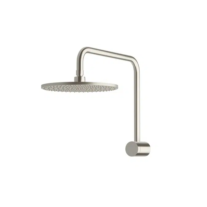 Milli Mood Edit Hi-Rise Shower Square 250mm PVD Brushed Nickel 9511656