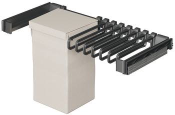 Pull out trouser rack and laundry pull out, Kessebohmer Conero, 72 H - 811.67.349