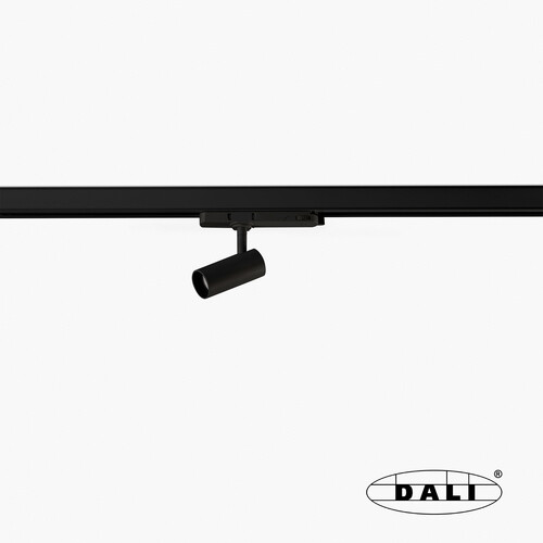 FOST TRACK Black track spotlight Ø40 7W 24° 2700K CRI90 DALI