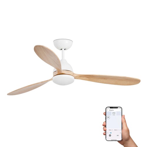 POROS L LED beyaz/pine fan TUYA