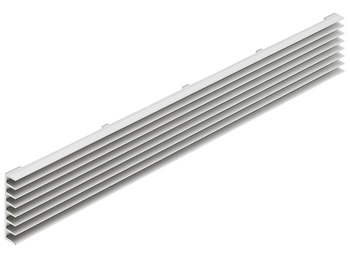 ventilation trims, square, aluminium, with angled louvres - 575.08.960