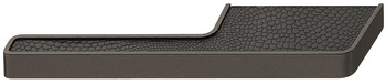 L-Shape Finger Pull Handle with Leather Inset - 103.83.051