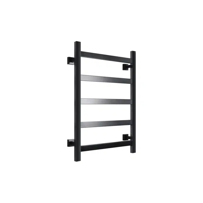Mizu Bloc MK2 550 x 800mm Low Voltage 24V Matte Black Heated Towel Rail 9511213