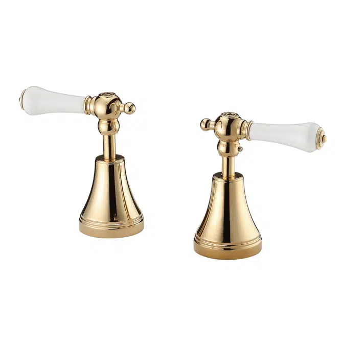 Kado Era Üst Montaj Porselen Kollu Pirinç Altın Lavabo 2263688