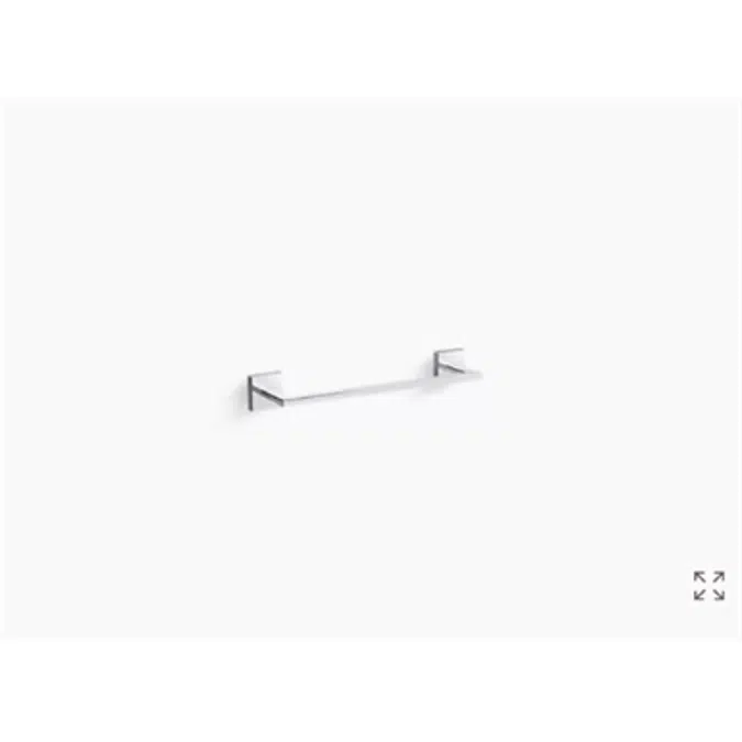 Square Compact Towel Bar (12") K-23286