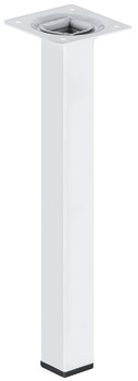 Furniture foot, with plate, without height adjustment, with plastic glide - 635.45.402