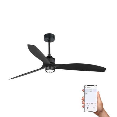 JUST fan M mat siyah fan 3000K TUYA