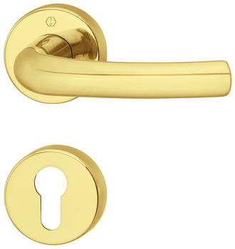 Door handle set, Brass, Hoppe, Tokyo M1710RH/42KV/42KVS - 900.82.008