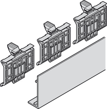 Cover profile for running track wall and ceiling installation - 941.05.656