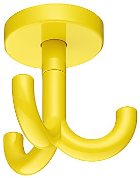 Ceiling hook, with 3 hooks, ceiling installation, polyamide - 842.65.218