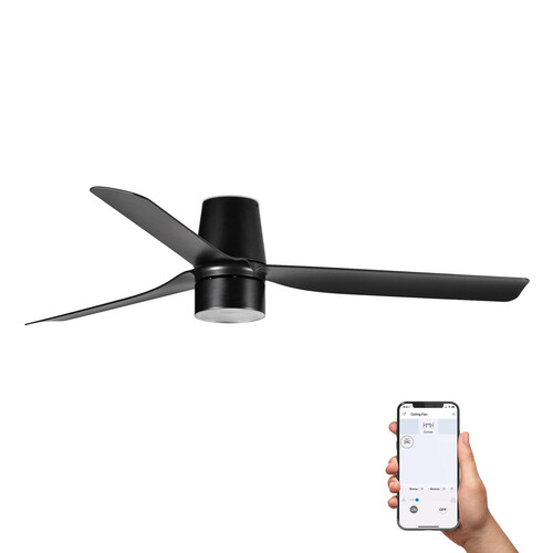 PUNT TUB TEK M Ceiling fan siyah 4000K TUYA